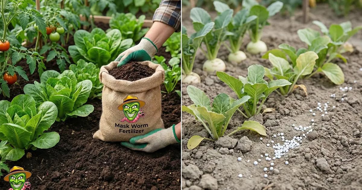 เปรียบเทียบปุ๋ยมูลไส้เดือน vs ปุ๋ยเคมี แบบเข้าใจง่าย