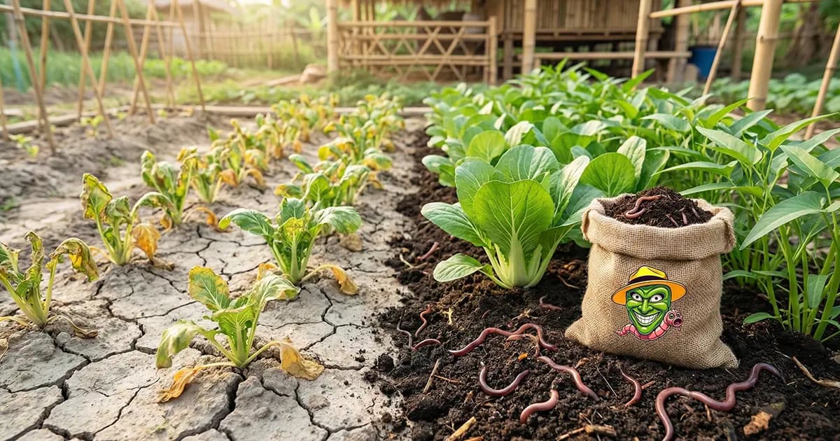 ปุ๋ยมูลไส้เดือนดีต่อดินอย่างไร? ฟื้นฟูดินเสื่อมให้กลับมาร่วนซุย